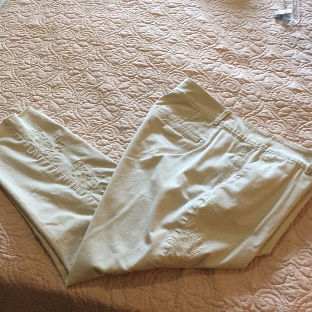 Cute khaki ankle pants